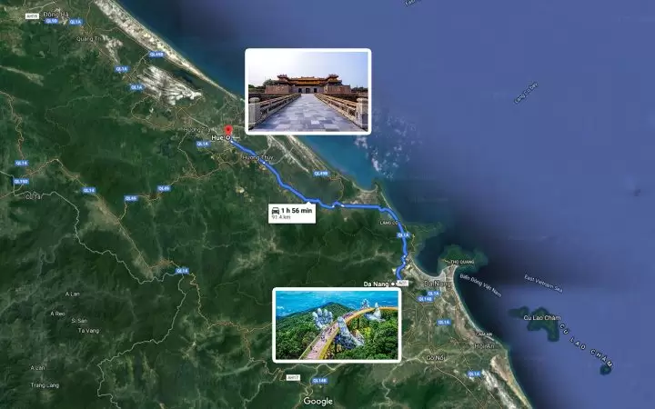 How to get to Hue from Danang